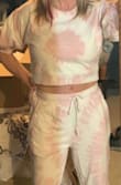 I love this shirt. I bought the matching pants as well. Super soft and not see through. - Kerri H.