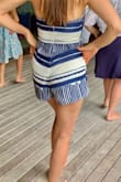 This was perfect for my bachelorette, and then again on my honeymoon. Super comfortable and cute. You can tie the top to make it tighter. Not too short. - Ceili C.