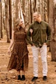 After stalking this piece for quite some time, I was incredibly excited to see it come back in stock just in time for my fall engagement shoot! It feels more maxi compared to midi so if you are shorter than 5ft it may hit the ankles. I 100% recommend this dress. - Charlotte P.