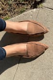 The picture makes it look like a nude suede but it's actually much more brown. - Abigail R.
