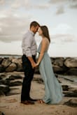 I ordered this dress for my engagement photoshoot, and it was so beautiful. The back is stunning, and the fabric was thick enough that it was not see-through in the sunlight. It was the perfect dress for our engagement shoot! - Amanda W.