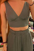 I have never ordered an XS in a top before I'm always a small or medium but all they had left was an xs so I figured I try it and it fits perfectly. Love this with the pants! - Erika L.