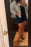 Very flattering! Wore this for New Years Eve 2020. I was a little heavier at the time. I would probably go with Large now. - Brittany C.