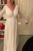 I went to Lulus to find a simple wedding dress and I tried 4 dresses and this was my favorite. I always fine it difficult to find dresses that fit my body type (I'm small with a large chest), but this was perfect! Really pretty and summery. - Irene Z.