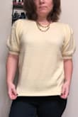 This sweater is exactly what I expected.  Nice & soft, nice quality and the color is very pretty.  It is a touch see-through, so a cami or nude bra would be best for underneath. - Kristina K.