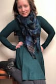 This dress fabric is so much softer than I expected! I have a few dresses like this but other colors, and this is by far the softest. Love the color. I expected it to be shorter & it is- definitely a dress to wear with opaque leggings or tights if you're going to move. - Kristina K.