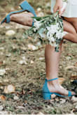 I wore these for my backyard COVID wedding and will wear them for my reception next year. Loved the low heel, they looked amazing in pictures and the soft blue was the perfect color! Easy and comfortable to walk in. - Sarah B.