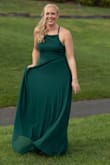 Mediums can be too tight for me sometimes (big butt, small boobs) but this fits perfectly . It's a little long But not unmanageable with the right heels. I love the color. - Hayley B.