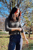 I'm so glad I got this top. It's the perfect basic, lightweight, layer-able, and so comfortable! It's short, ending around waist length, so it's perfect for skirts or high waisted bottoms. - Kat Y.