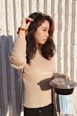 This top is another great basic I've gotten from Lulus. You can pair it with anything! It's super soft and form-fitting. - Kat Y.