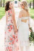 It was long on me so I got it hemmed and I had the v neck part sewn together because I didn't want to show any cleavage. I will wear this dress again! - Jenny H.