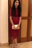 Needed to get a red dress for my anniversary, loved this dress! But it is tight around the waist. I would recommend to order a size up. This dress would look great on anyone. Very stylish. - Meraj U.