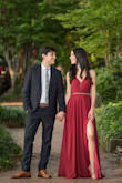 I love this dress, the back is so cute! I wore it for my engagement pictures and it was a total success. It does come a little long, so it might to be hemmed depending on the person's height. - Valentina L.