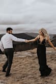 This dress is unbelievable. I had my engagement photos taken in this dress, and not only did it fit perfectly but for the smaller chested ladies you definitely don't have to worry about a bra of any kind. It's really flowy, but you do need to wear heels if you're on the shorter side. I'm 5'2" and had to wear heeled booties, but love it overall!
Photo credit @TiffandCalebK - Courtney C.