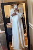 This dress is truly amazing and comfortable. I chose this dress for my maternity shoot because I wanted something that would flow and be comfortable. I was 35 weeks when I wore this dress and it was perfect for me. I cannot wait for my pictures to come back and see how I photographed in this dress. - Tasia P.