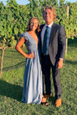 This was my first long dress that I absolutely loved! I wore to a summer wedding which was outside & although theres a good amount of material it kept me cool and breezy the whole night! I had to get them bottom hemmed which wasn't too bad. The top was alittle snug but with the way the top is I think its better to go alittle smaller. - Rachael M.