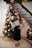 The skirt was true to size and fit nicely - Sandy R.