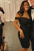 I wore this dress to a formal wedding in December. Received lots of compliments. It was both sexy and classy. The material is a little thicker so is perfect for the cooler weather during this time of year. Could be worn without a bra but I wore a strapless bra. Perfect fit. Form fitting. I'm only 5'3 but the dress wasn't too long on me. Would highly recommend - LaToya S.