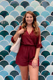 I love this romper! With me being pretty tall, it's hard to find rompers that fit my torso but this fit great!! I love the silky material. - Morgan W.