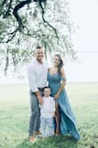 I loved wearing this dress for my engagement/family photos. - Celeste G.
