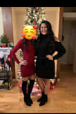 Absolutely loved the dress. I wore it for my 24th birthday. I like my dresses to fit a little loser and decent in length, so I went with an XL so that way the length wasn't too short because I am on the taller side. 
Nice thick material. Kept me warm, my only "negative" thing to say is the waist tie was hard to style. I messed with it for about 20 min before I got it where it wasn't uneven. But the overall dress was cute. Would wear again. Loved the shoulder cut outs mixed with the turtle neck. Also styled with Lulus boots - Vanessa V.