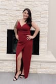 Fit was perfect just a little long. Did alterations on the length but overall a beautiful dress and very comfortable. Definitely recommend it!! - Sandra F.