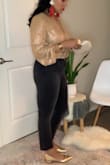 They are so pretty! For true to size 7.5. Perfect to wear with jeans but also perfect a little more dressed up! Love them great quality. I scored a deal on them too. - Etlir G.