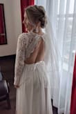 I ordered an XS and wore it for a family-only outdoor winter wedding. The dress fit perfectly (was a little long). It was comfortable, and turned out lovely in photos. I added a belt to give it a little bling! - Amanda F.