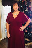 Prefect dress for my friends wedding... the dress is heavier than expected.  Extra long and flows nicely. - Kathy R.