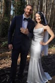 Absolutely loved this dress for the occasion. We postponed our larger wedding but like many other couples wanted to elope instead of waiting, so I needed another dress. I had some minor alterations done on top since I am smaller chested but after that it fit perfectly. I am about 5'1 and with 4 inch heels did not need to hem the bottom it hit the ground in the front and left a bit of a train in the back. Highly highly recommend, great quality dress and looks more expensive than it is ;) - Ivana J.