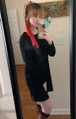 I think I bought this on a sale when only a M was in stock and normally I'm a S. But it still looks flattering and I've been getting great use out of this because it's been my go to dress as I've been recovering from surgery. I've worn this for days even sleeping and this hasn't irritated my sensitive skin. So I can truly testify this is a comfy dress. Can't wait to dress it up and wear in public. - Katie B.