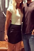 I am usually not a skirt person, but I ordered this on a whim since it was on sale and I'm so glad I did! Texture is soft, good length for a taller person. Washed well with like clothes. Highly suggest! - Ashley C.