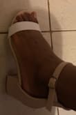 I'm obsessed with these new heels!! They're gorgeous!! I'm 5.5 and they're definitely true to size!! You need to buy this, they're comfy and you're going to love them!! These are my first purchase at Lulu's and it's not gonna be the last for sure!! Just amazing!! - Clarence B.