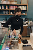A cute, staple piece that I am so happy it's a part of my closet now. It keeps me warm, and it's very flattering on your body. I love wearing it to work! - Karen