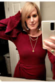 It would be impossible to look anything other than amazing in this dress. It has a lot of stretch and the tie at the waist makes it easy to cinch the waist or let it out as needed. As others noted, the sleeves are a bit long & I think it would have been a good idea to shape them at 3/4 arm length, but given the shape of the bell, and the swing of the sleeve, it was absolutely beautiful on, and I just pushed the sleeves up during dinner. I wore this dress for Christmas Eve and my husband said it was the prettiest dress I've worn from Lulus so far - which is high praise given most of my dresses are Lulus. The back is also very pretty, with a key hole cut-out and shoulder ruffles. Wow Lulus, you outdid yourself with this one! - Jennifer F.