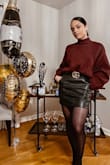 The perfect leather skirt to have in your closet. - Yarely