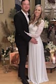 I'm usually an x-small/small, but x-small wasn't an option when I needed the dress. Purchased a small and I had the arms and shoulders altered. The small sizing was more like a small/medium in the bust. Dress was pretty lengthy, even with heels, but was great quality for the price and was super comfortable. Groom approved. - Miranda D.