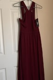 I ordered a medium size due to my dress size being a 6 and my breast being a bustier size and it fits perfectly! I'm super excited to wear it to my friends wedding. I feel gorgeous in it and it flows beautifully so it will be perfect for dancing too. I'm usually nervous to order clothes online but I will definitely order from this website again. - Kourteney T.