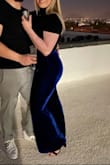 These pants are beautiful and I had a ton of complements when I wore them. My only complaint is that the waist band has 0 stretch and is sometimes a little tight, but the rest of the pants stretch and fit very comfortably! - Janae C.