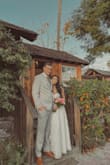 Wore this for my wedding! I had to trim the bottom to make it the length that I want but I lovee love this dress! I wanted a simple dress that is also elegant and I found it. - Sharon D.