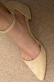 These shoes instantly dress up an outfit - I got them in black first and once I tried them on I immediately ordered the nude pair as well! I followed other reviews and did a half size smaller and they fit perfectly. - Beth G.
