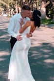 I had my court wedding and I really wanted a dress that would be basic but not too basic so I choose this one, I'm 20 years old but I don't have much of the top (you know) so it was a little loose for me but nothing too much I just decided to put a bra cup so I wouldn't need to use a bra also and everything was good. It's really beautiful specially the back. I would love to live that day again just to wear the same dress over and over. Thank you Lulus - Poliana S.