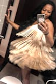 This dress is comfortable and a perfect fit. When you move the tassels are awesome and give you a bit of flare and accentuate your body (as it's fitted underneath). This is a MUST buy. You know what, I might just go ahead and buy it in a different color! - Tamara H.