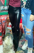 These leggings are FANTASTIC! Terrific fit, comfort, and look amazing on. Size is true to fit, and the shine/wow factor is perfect. I may have to buy another pair of these, they are hands down a wardrobe staple!! - Catherine H.