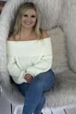 I love this sweater it runs a little large so I sized down. It's a little tight around the shoulders but that ensures it doesn't fall down. - Haley H.