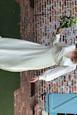 I ordered this dress for my wedding and it's gorgeous!!! The size is true . Only one thing - it's way too long I had to go to a tailor to fix it. But I'm so in love with this dress. And I agree with the previous reviews - it's better for a small bust - Karina V.