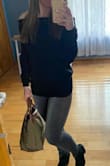 Love this sweater - comfy, and just long enough to wear with leggings but not too long to wear with jeans! - Melissa A.