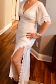 The quality of the fabric, lace and lining far exceeded my expectations. It feels and looks gorgeous on and will be perfect for a couple of forty-somethings getting married on the beach. - Amy V.