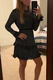 I wore this dress to an event mid winter in New England. I got so many compliments! I cannot wait to wear it again. The length was perfect and the sleeves were super cute! - Devon C.