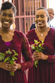When my sister chose burgundy as the color for her bridesmaids' dresses, I wasn't too sure of how the color would work with our skin tone. I am not much of an online shopper, so being tasked with finding a dress was hard work.
I stumbled on 'Awaken my love burgundy maxi dress' the lace detail was an absolute winner and it was refreshingly unique from the usual bridesmaids dresses, I did however falter on the construction of the back! Though it looked lovely on the model, I am very conservative, not to mention that I wasn't keen on displaying my love handles to the wedding guests, I therefore ordered the one to see how low the back sunk. Thankfully, the back exposure was not as low as I had anticipated, I also figured that we could easily resolve the deep plunge in front and the bare back with a black inner tank top.The fabric isn't as fine but the color is rich and vibrant. I took a video and sent it to my sister, her response was a jaw-dropping 'Wow!'. - Lukundo F.